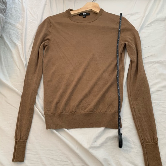 Uniqlo Brown Merino Wool Crew Neck Sweater - Picture 8 of 8